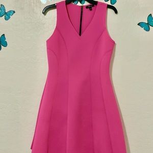 Hot pink neoprene dress